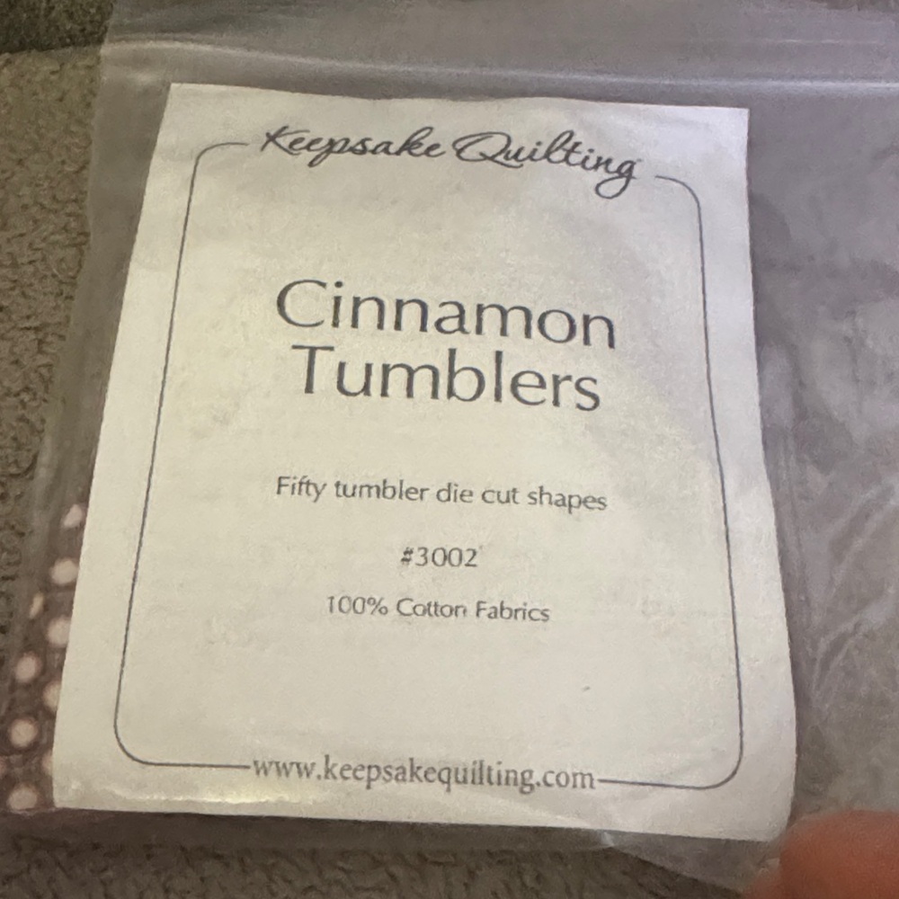 Keepsake Quilting Cinnamon Tumblers